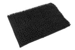 Lalee Koupelnová předložka Fluffy Mats Black Rozměr koberce: 40 x 60 cm