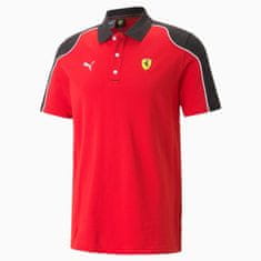 Ferrari polo triko PUMA Race černo-bílo-červené L