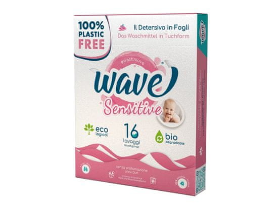 Wave prací proužky bez vůně Sensitive na 16 praní