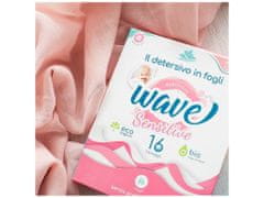 Wave prací proužky bez vůně Sensitive na 16 praní