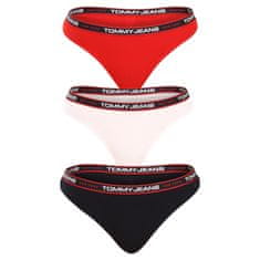 Tommy Hilfiger 3PACK dámská tanga nadrozměr vícebarevná (UW0UW04709 0WE) - velikost XXXL