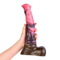 Xcock Dlouhé silikonové dildo s varlaty, velké, přísavka