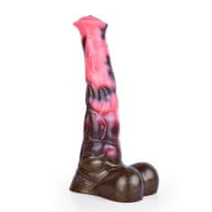 Xcock Dlouhé silikonové dildo s varlaty, velké, přísavka