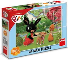 Dino Puzzle Bing s pejskem MAXI 24 dílků