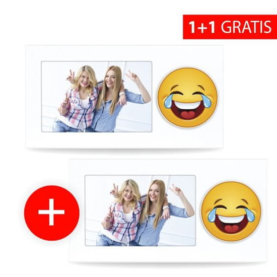 Innova Akce 1+1: Fotorámeček Emoji Style 10x15 + druhý stejný fotorámeček navíc