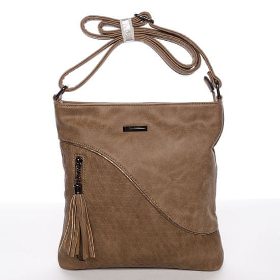 Silvia Rosa Malá dámská crossbody kabelka Ramona, světle hnědá