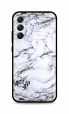 TopQ Kryt LUXURY Samsung A34 pevný Marble White 111305