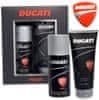 Ducati dárková sada 1926 sprchový gel 200 ml + deodorant 150 ml černo-bílo-červená