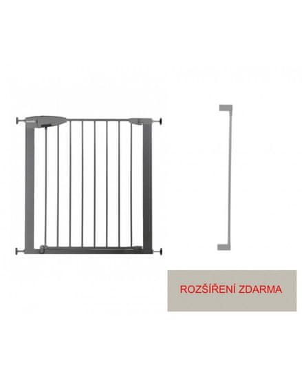 Munchkin - Bezpečnostní dětská zábrana Easy Loc stříbrná se 7 cm rozšířením ZDARMA