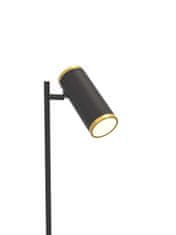 WOFI WOFI Stojací lampa Toulouse 1x 10W LED 1050lm 3000K černá plus zlatá 3003-104