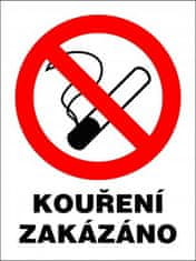 CZ Samolepka Kouření zakázáno 210 x 300 mm Varianta: Samolepící fólie