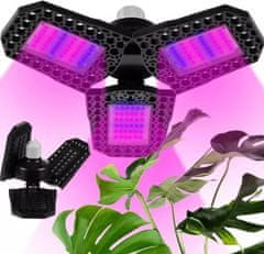 HADEX Osvětlení pro pěstování rostlin GROW LIGHT E27, 108 LED, 8W GARDLOV