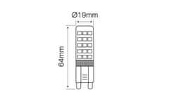 HADEX Žárovka LED G9 8W, SMD2835 220-240V, teplá bílá LEDLINE