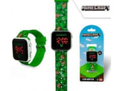 sarcia.eu Minecraft Creeper Zelené dětské hodinky, digitální náramkové hodinky Uniwersalny