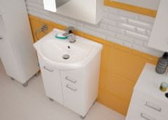 Deftrans Koupelnová skříňka s umyvadlem bílá 55 MEA