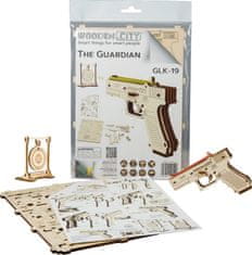 Wooden city 3D puzzle Pistole Guardian GLK-19, 30 dílů