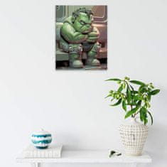 Malujsi Malování podle čísel - Hulk - 80x100 cm, plátno vypnuté na rám