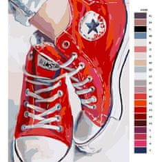 Malujsi Malování podle čísel - Converse - 80x120 cm, bez dřevěného rámu