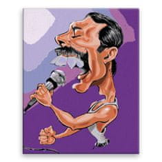 Malujsi Malování podle čísel - Freddie Mercury 06 - 80x100 cm, plátno vypnuté na rám