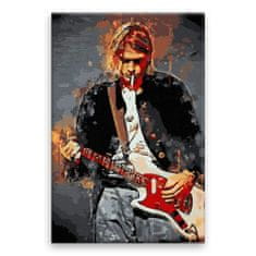 Malujsi Malování podle čísel - Kurt Cobain 02 - 40x60 cm, plátno vypnuté na rám