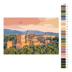 Malujsi Malování podle čísel - Alhambra - 120x80 cm, plátno vypnuté na rám