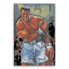 Malujsi Malování podle čísel - Muhammad Ali - 80x120 cm, bez dřevěného rámu