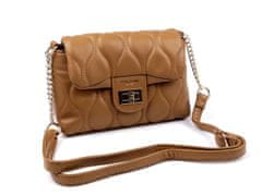 Kraftika 1ks hnědá koňak kabelka crossbody prošívaná 22x14 cm