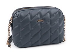 Kraftika 1ks 6 modrošedá sv. kabelka crossbody prošívaná 24x17 cm