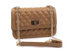 Kraftika 1ks béžová kabelka crossbody prošívaná 23x15 cm, kabelky