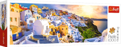 Trefl Panoramatické puzzle Západ slunce na Santorini, Řecko 1000 dílků