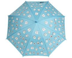 Simmy Dětský deštník měnící barvu "Příšerky" modrý