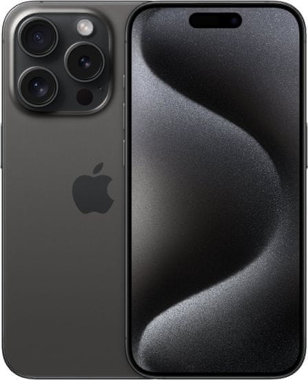 Apple iPhone 15 Pro, 256GB, Black Titanium