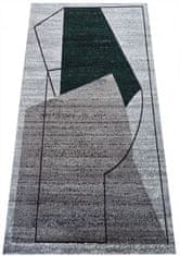 4sleep Kusový koberec OTTO 06 šedozelený Zelená 120x170 Abstrakce Do 0,9cm OTTO 30/30/100