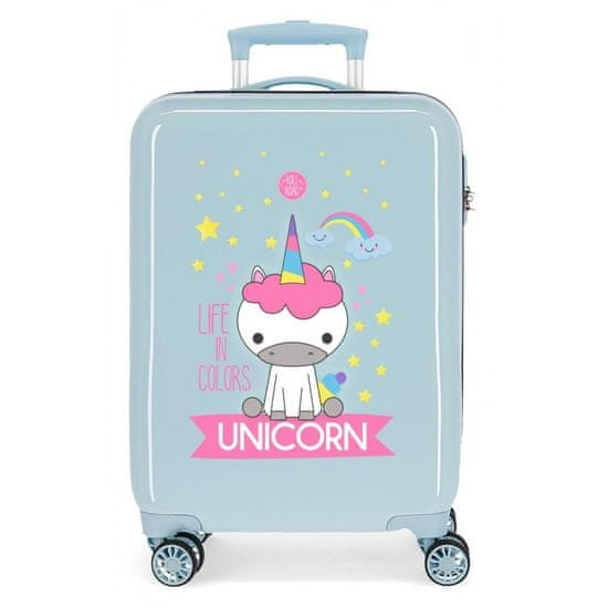 Joummabags Luxusní ABS cestovní kufr UNICORN Green, 55x38x20cm, 34L, 4741466 (small)