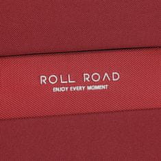 Joummabags Textilní cestovní kufr ROLL ROAD ROYCE Red/Červený, 66x43x26cm, 64L, 5019224 (medium)