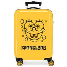 Joummabags Luxusní ABS cestovní kufr SPONGEBOB Yellow, 55x38x20cm, 34L, 2771721