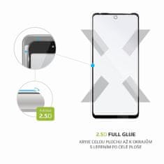 FIXED Ochranné tvrzené sklo FIXED Full-Cover pro Motorola Moto G60, lepení přes celý displej, černé