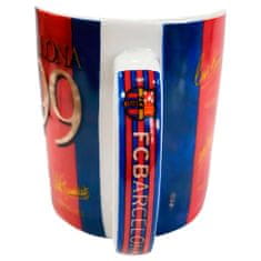 FotbalFans Hrnek FC Barcelona, červeno-modrý, 300 ml