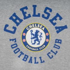 FotbalFans Mikina Chelsea FC, šedá, přes hlavu, kapuce | XL