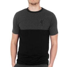 FotbalFans Pánské pyžamo Liverpool FC, tričko, kalhoty, šedo-černé | XL