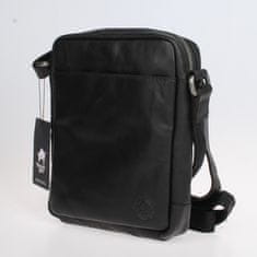 Divoký býk Černé kožené crossbody Divoký Býk