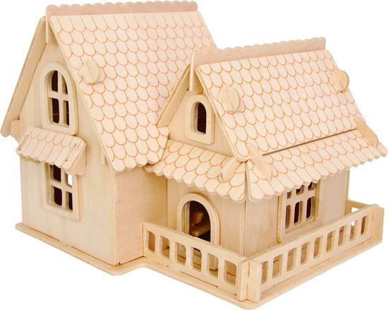 Woodcraft Dřevěné 3D puzzle Evropská vila A