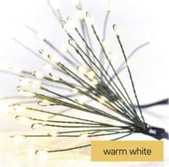 Emos LED světelný řetěz – svítící trsy, nano, 2,35 m, vnitřní, teplá bílá, časovač