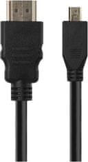 Emos HDMI 2.0 high speed kabel A vidlice – D vidlice 1,5 m