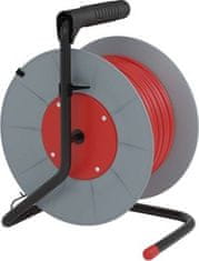 Emos Prodlužovací kabel na bubnu 25 m / 4 zásuvky / červený / PVC / 230 V / 1,5 mm2