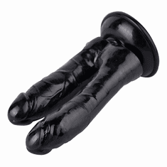 Xcock Vaginálně-anální dvojitý dildo 20cm s vypínáním, dvě penisy pro anus pipes