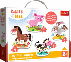 Trefl TREFL Baby puzzle Na farmě 4v1 (2,3,4,5 dílků)