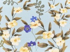 Beliani Sada 2 zahradních polštářů s květinovým vzorem 40 cm modré VALLORIA
