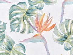 Beliani Sada 2 zahradních polštářů se vzorem listů 40 x 60 cm vícebarevné TORREZZO