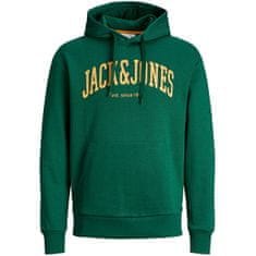 Jack&Jones Pánská mikina JJEJOSH Relaxed Fit 12236513 Dark Green (Velikost M)